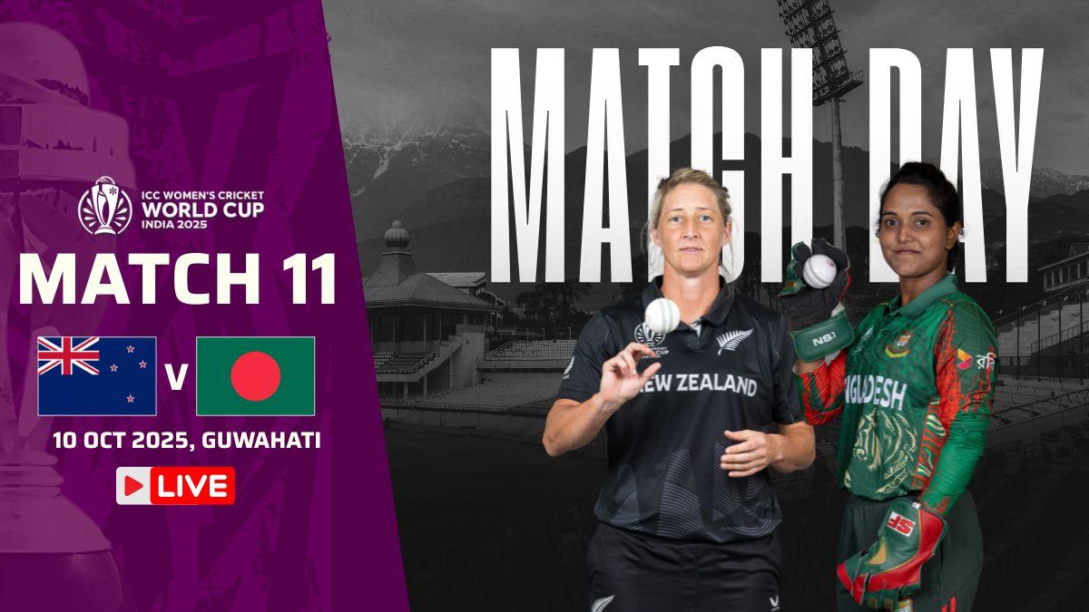 BAN-W vs NZ-W Live Score, Women’s World Cup 2025: New Zealand 35/1; Rabeya gets Plimmer to give Bangladesh breakthrough
